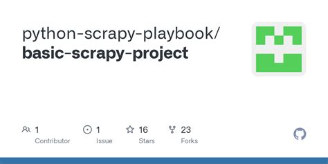 github scrapy|Scrapy project · GitHub.